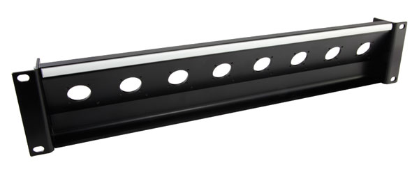 CANFORD TAILBOARD-ANSCHLUSSFELD geneigt, 2HE, 8x Lemo SMPTE FMW / FXW Stecker, schwarz