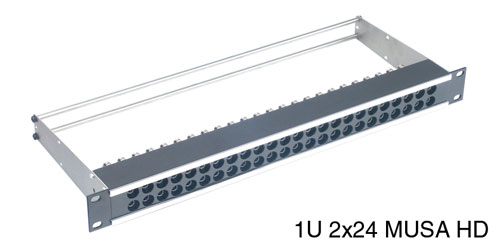 CANFORD MUSA Steckfeld 1HE, 2x24, 3G HD, schwarz