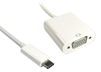 ADAPTER USB Type C male - VGA female, 15cm