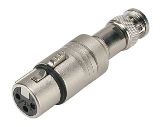 ADAPTER 3FX-BNCM 3-pin XLR female - BNC male