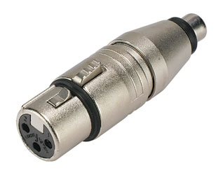 ADAPTER 3FX-PHF 3-pin XLR female - RCA (phono) female