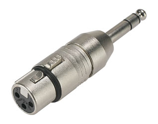 ADAPTER 3FX-3P 3-pin XLR female - 3-pole 6.35mm jack plug