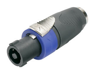 ADAPTER 2JA-NLF 2-pole 6.35mm jack socket (A-gauge) - Neutrik loudspeaker connector (as plugNL4FC)