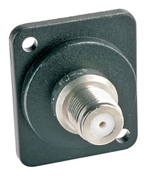 CANFORD  D-FORM F-Typ Stecker (doppelseitig) (Canare wahr 75 Ohm) schwarz