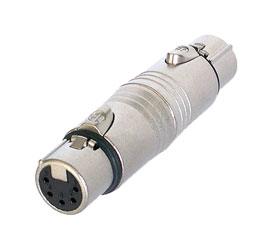 ADAPTER 5FX-5FX 5-pin XLR female - 5-pin XLR female