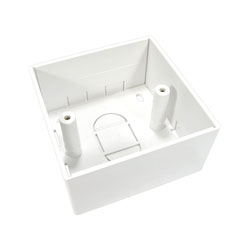 CANFORD AV PLASTIC SURFACE BOX Economy, 1-gang, 45mm deep, white