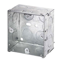 STEEL FLUSH BOX 1 gang, 47mm deep