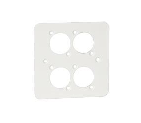 CANFORD F41W CONNECTOR PLATE 1-gang, 4 mounting hole, white