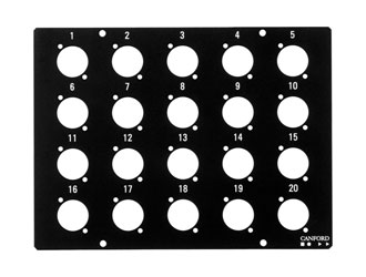 CANFORD STAGE/WALLBOX Top plate, 20 holes for type B