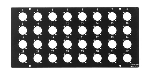 CANFORD STAGE/WALLBOX Top plate, 32 holes for type C