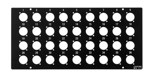 CANFORD STAGE/WALLBOX Top plate, 36 holes for type C