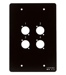 CANFORD FLUSH WALLBOX Top plate, 4 holes for type A