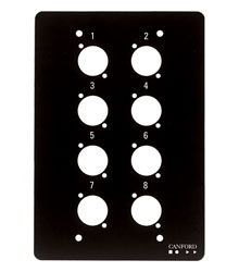 CANFORD FLUSH WALLBOX Top plate, 8 holes for type A
