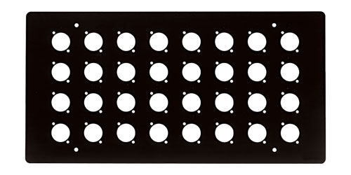 CANFORD FLUSH WALLBOX Top plate, 32 holes for type C, no numbering