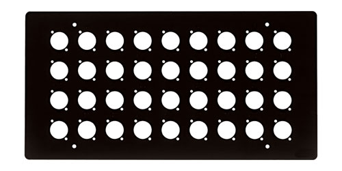 CANFORD FLUSH WALLBOX Top plate, 36 holes for type C, no numbering