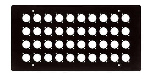 CANFORD FLUSH WALLBOX Top plate, 40 holes for type C, no numbering