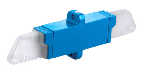 SENKO FIBRE OPTIC E2000 SM SIMPLEX FEEDTHROUGH COUPLER Blue