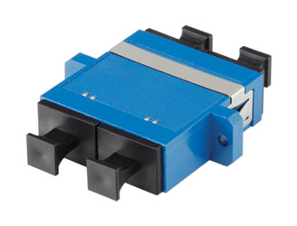 SENKO FIBRE OPTIC SC SM DUPLEX FEEDTHROUGH COUPLER Blue