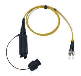 CANFORD FIBRECO HMA Junior cable connector, 2-channel, MM, with ST fibre terminated tails,2m
