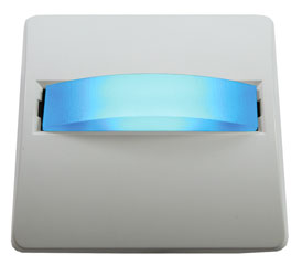 CANFORD LED SIGNAL LIGHT White plate, blue LED