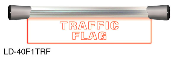 SONIFEX LD-40F1TRF SIGNAL LED SIGN Flush-mount, single, 400mm, "Traffic Flag"