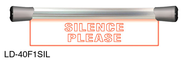 SONIFEX LD-40F1SIL SIGNAL LED SIGN Flush-mount, single, 400mm, "Silence"