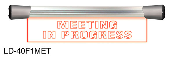 SONIFEX LD-40F1MET SIGNAL LED SIGN Flush-mount, single, 400mm, "Meeting In Progress"