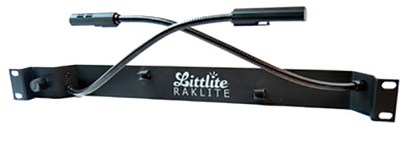 LITTLITE RL-10-DA-LED RAKLITE LAMP Rackmount, 2x 12-inch gooseneck lamps, LED, switched