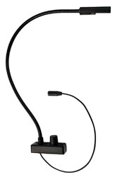 LITTLITE IS#2A-LED-BLUE GOOSENECK LAMPSET 18-inch, LED array, colour switch, bottom cord exit