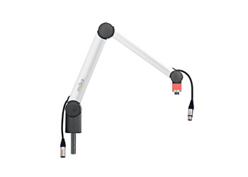 YELLOWTEC m!ka MIC ARM XS Terminated with XLRs, 535mm, with OnAir LED ring, silver