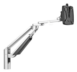 YELLOWTEC m!ka EASYLIFT MKII MONITOR ARM M Height adjustable, supports 7-15kg, silver