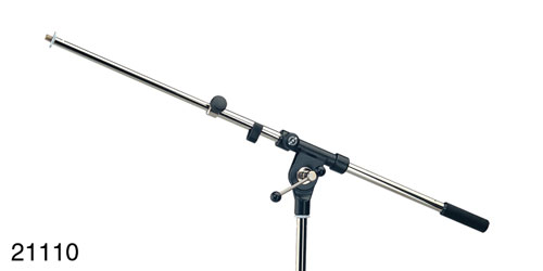 K&M 211/1 MICROPHONE BOOM ARM Two-section, T-bar lock, 470-770mm, chrome