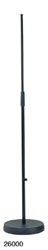 K&M 260 MIC STAND Round cast-iron base with anti-vibration insert, 870-1565mm, black