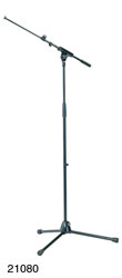 K&M 210/8 BOOM STAND Long folding legs, 925-1630mm, two-piece 425-725mm boom, die-ie-cast base, black