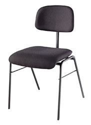 K&M 13430 CHAIR Trevira CS fire-resistant upholstery, steel, black