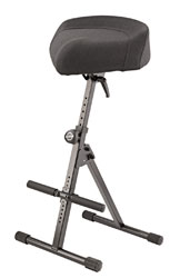 K&M 14044 STOOL Fabric seat, 650-930mm, black