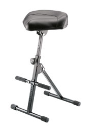 K&M 14045 STOOL Imitation leather seat, 650-930mm, black