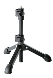 K&M 23150 TRIPOD TABLE STAND Square tube folding legs, 3/8 inch thread, 230-430mm, black