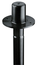 K&M 19654 FLANGE ADAPTER 35mm diameter stems, depth 60.5mm, flange diameter 105mm, black