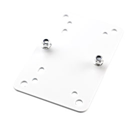 K&M 24354 UNIVERSAL MOUNTING BRACKET Horizontal, multiple mounting templates, white