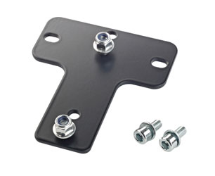 K&M 24359 T-MOUNTING BRACKET Vertical/horizontal, M6 - 70 x 76.2mm mounting template, black