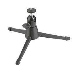 K&M 19783 CAMERA STAND Desktop, 360x90-degree adjustment, 118mm fixed height, tripod base, black