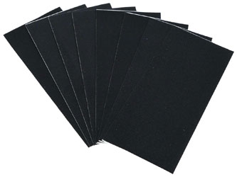 URSA STRAPS URSA TAPE SOFT STRIPS Moleskin texture, large, 15 x 7.5cm, black (pack of 8)