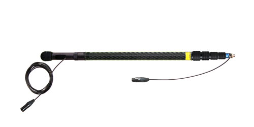 AMBIENT QXS 565-SCM BOOM POLE Carbon fibre, 5-section, 65-260cm, straight cable, 3-pin XLR, mono