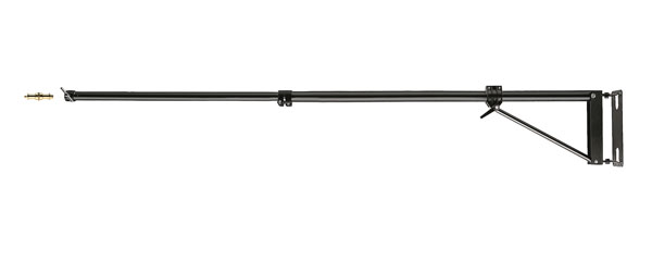 MANFROTTO 098B BLACK WALL BOOM Wall mounted, pan/tilt, 2.1m extension