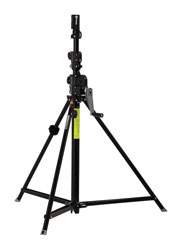 MANFROTTO 087NWSHB STEEL SHORT WIND-UP STAND Heavy duty, supports 50kg, 135-276cm height, black