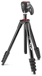 JOBY COMPACT ACTION KIT TRIPOD 5-section, 45.3-155.5cm, 1.5kg capacity, w/phone mount, pistol grip