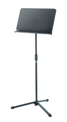 K&M 11923 ORCHESTRA MUSIC STAND Black, with plastic desk, 678-1250mm