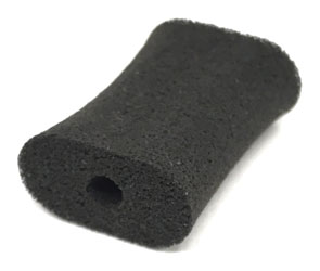 URSA STRAPS FOAMIES MICROPHONE MOUNTS Soft foam, 24 x 17 x 9mm, black (pack of 12)