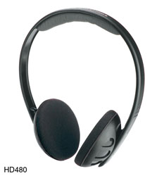SENNHEISER HD 480 HEADPHONES 1700 ohms, wired stereo, 3.5mm/A-gauge plug